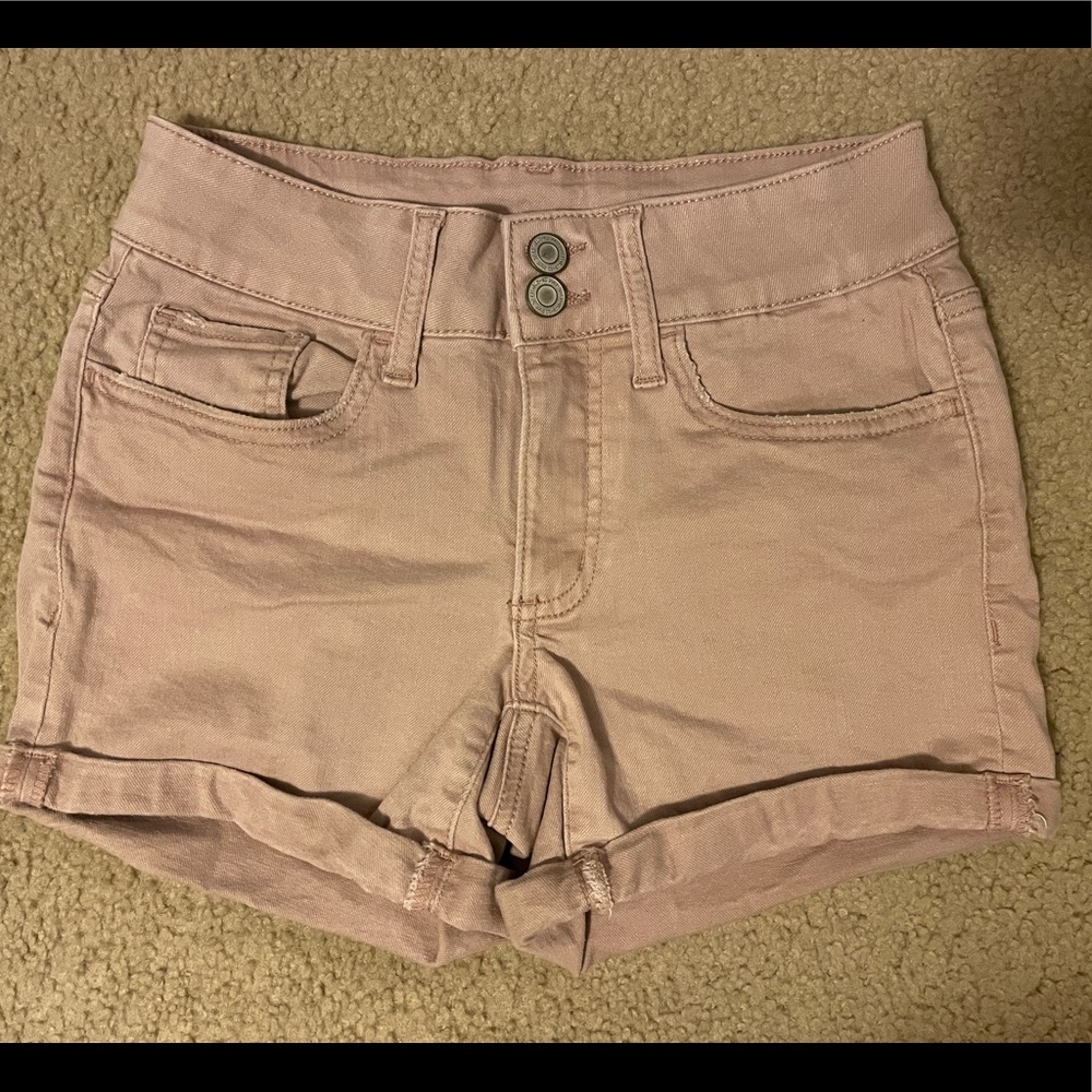 Light Pink jean shorts